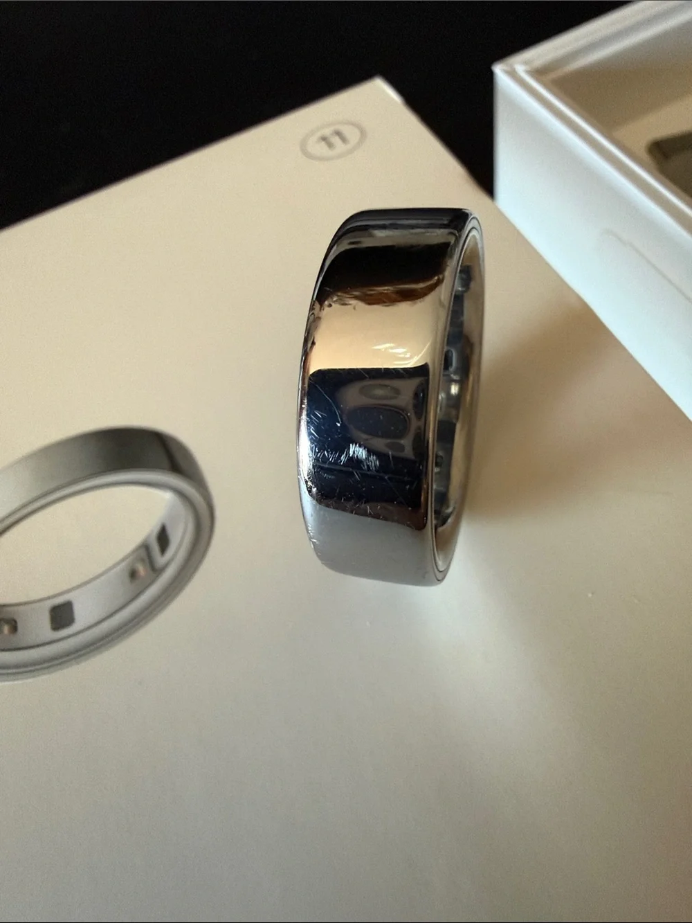 Oura Ring 4 Silver Polished